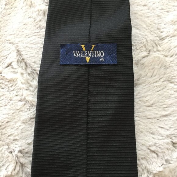 Valentino Garavani Valentie Striped Silk Tie | Saks Fifth Avenue Valentino black striped textured tie